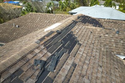 Damaged Asphalt Shingles
